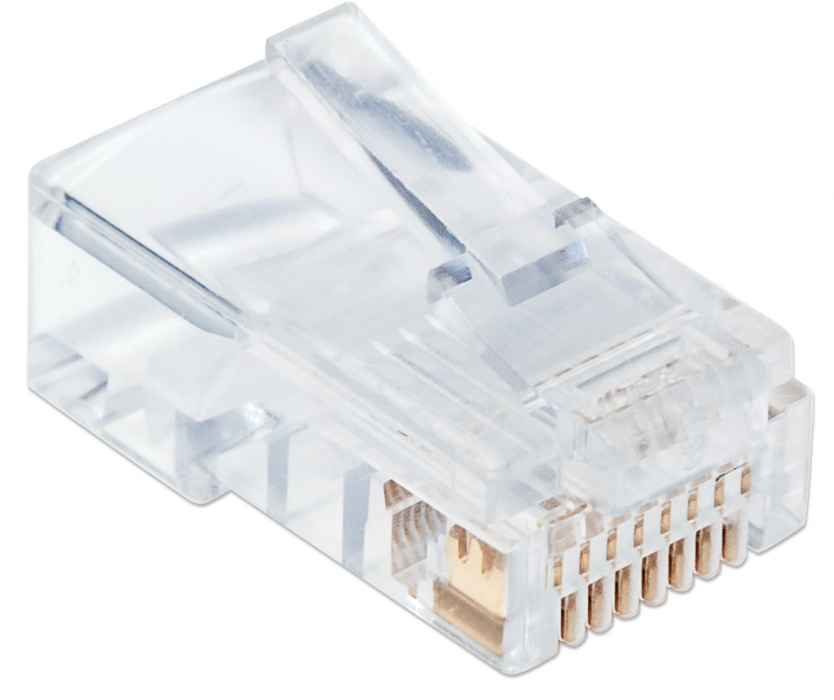 PLUG RJ45 CAT5E SOLIDO UTP BOTE 100 PZAS ORO 50-MICRAS PRO Image 3