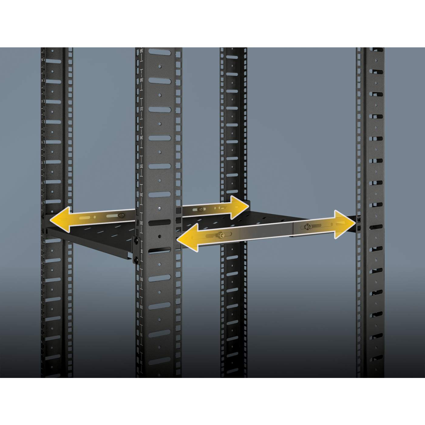 Charola fija de 19" con rieles variables para montaje Image 5