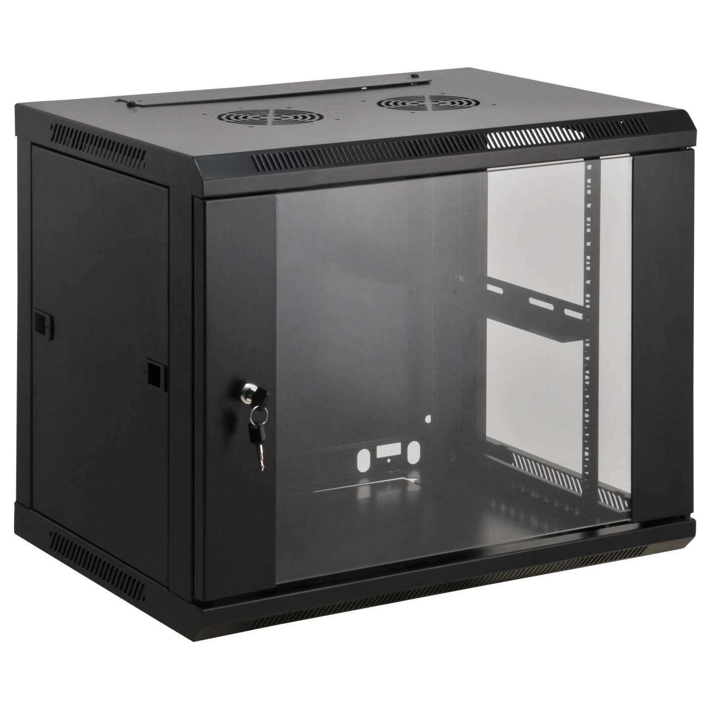 Armario de pared de 19", 15U, 450 mm (17,7 pulgadas) de profundidad, negro Image 1