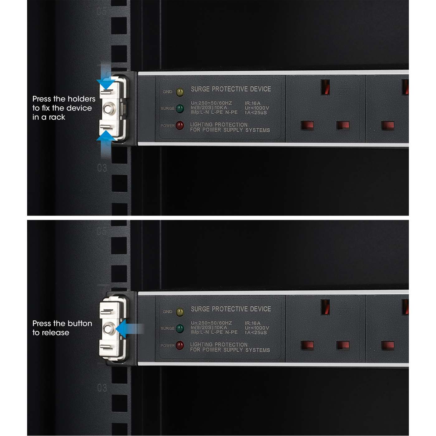 Clip para montaje en rack de 19", 1U, Paquete de 12 pzas Image 9