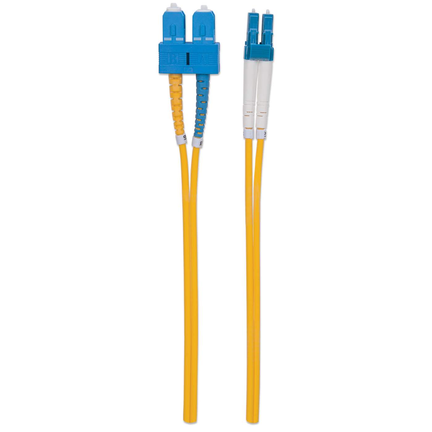 Cable de fibra óptica de 2 m LC a SC UPC, 3.0 mm, dúplex, LSZH, monomodo OS2, amarillo Image 5