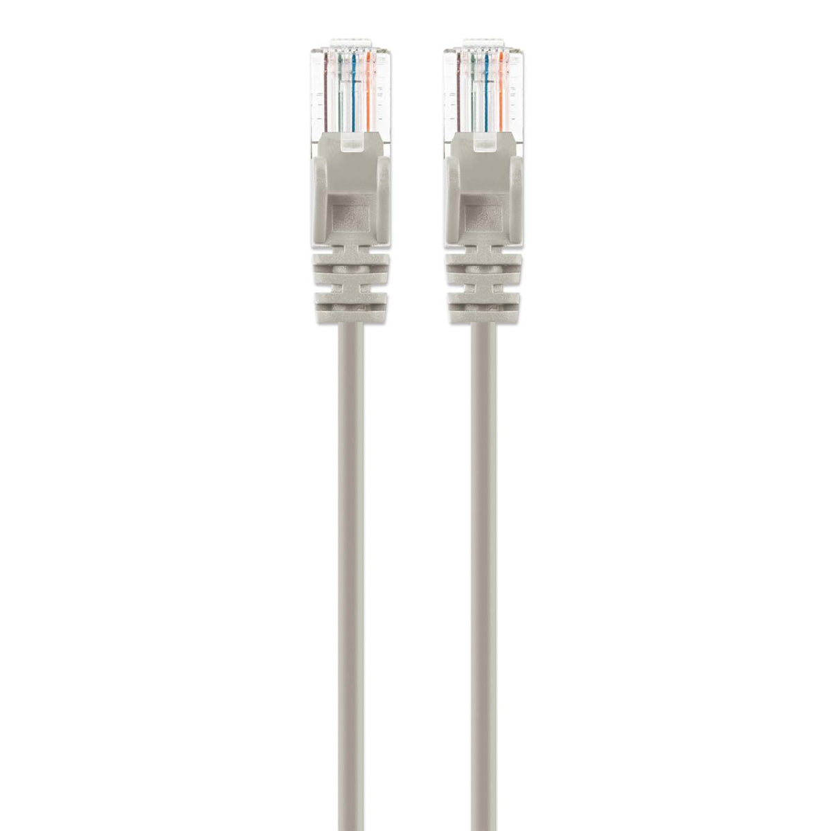Cable de conexión de red Cat6 U/UTP delgado, 7 ft., gris Image 4