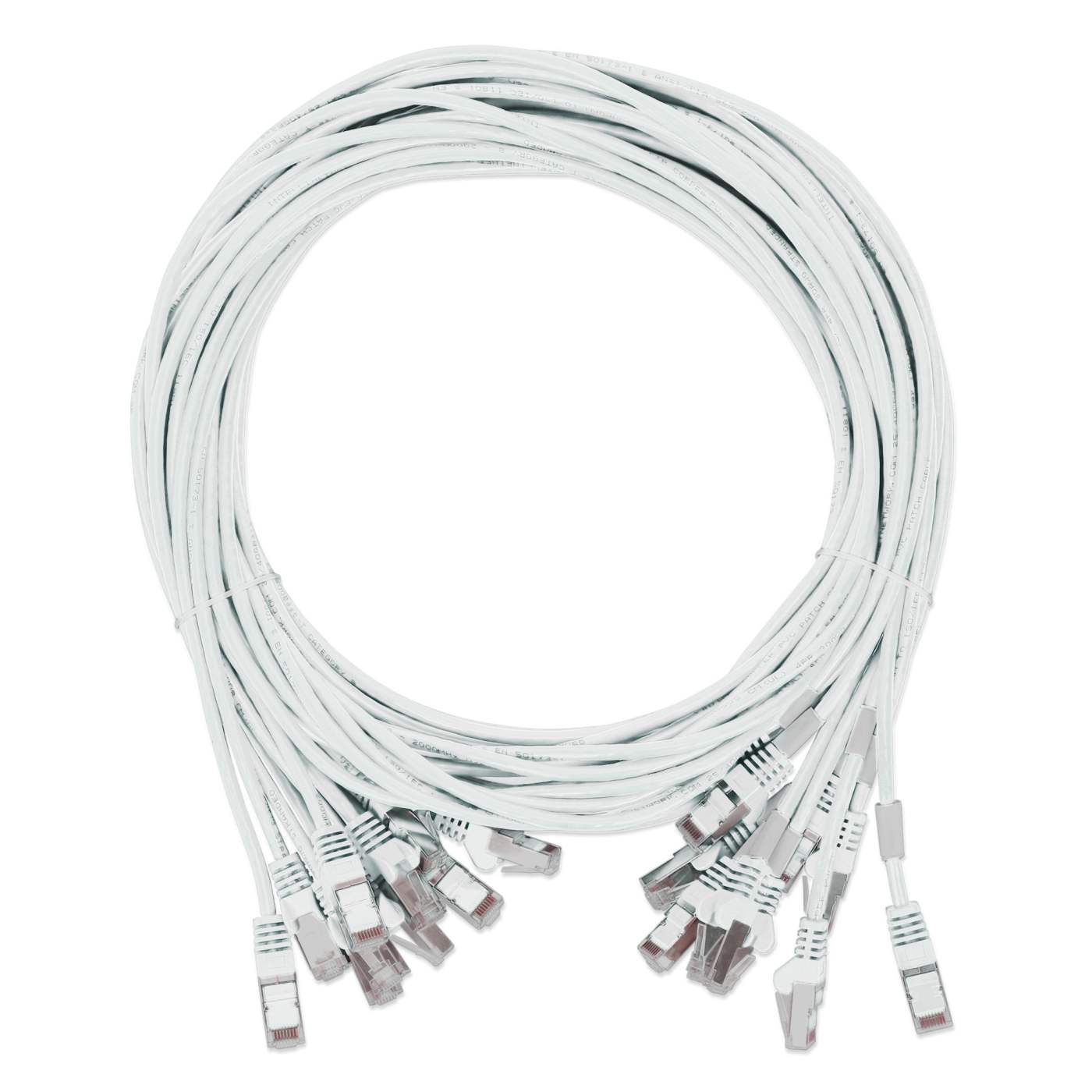 Paquete de 10 cables patch slim Cat8.1 U/FTP, 1.5 m, blanco Image 8