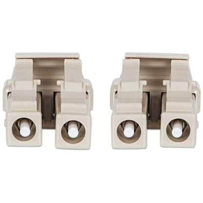 Cable de fibra óptica de 0.5 m LC a LC UPC, 2.0 mm, dúplex, OFNR, OM4 multimodo, Aqua Image 4