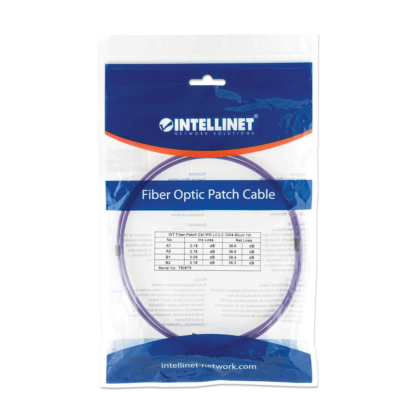 Patch Cord de Fibra Optica, Dúplex, Multimodo Packaging Image 2
