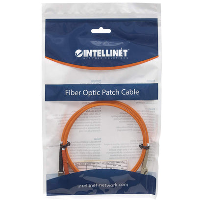 Cable de fibra óptica de 10 m LC a ST UPC, 3,0 mm, dúplex, LSZH, OM2 multimodo, naranja. Packaging Image 2