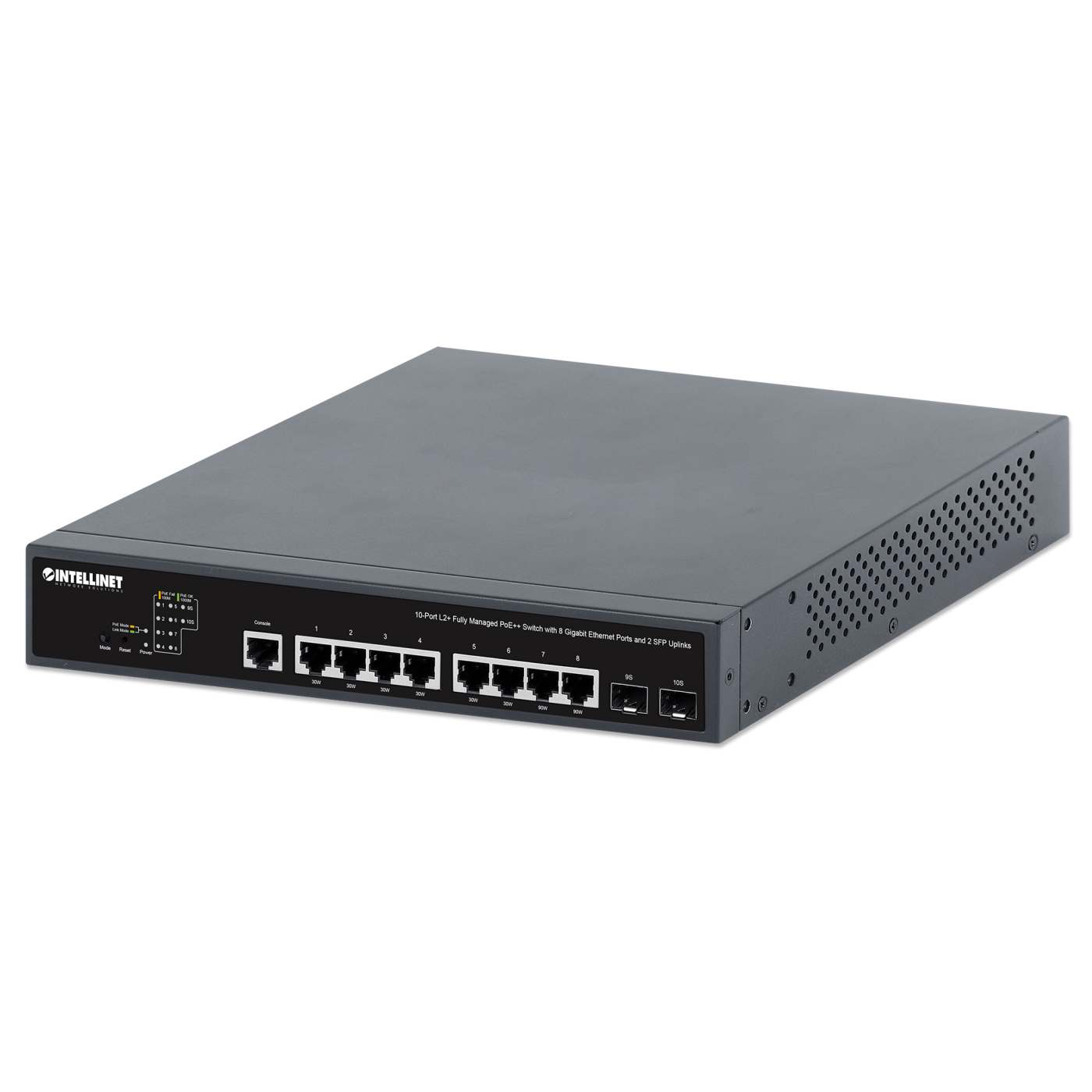 Switch Administrable L2+ con 8 puertos PoE++ Gigabit y 2 enlaces ascendentes SFP Image 1