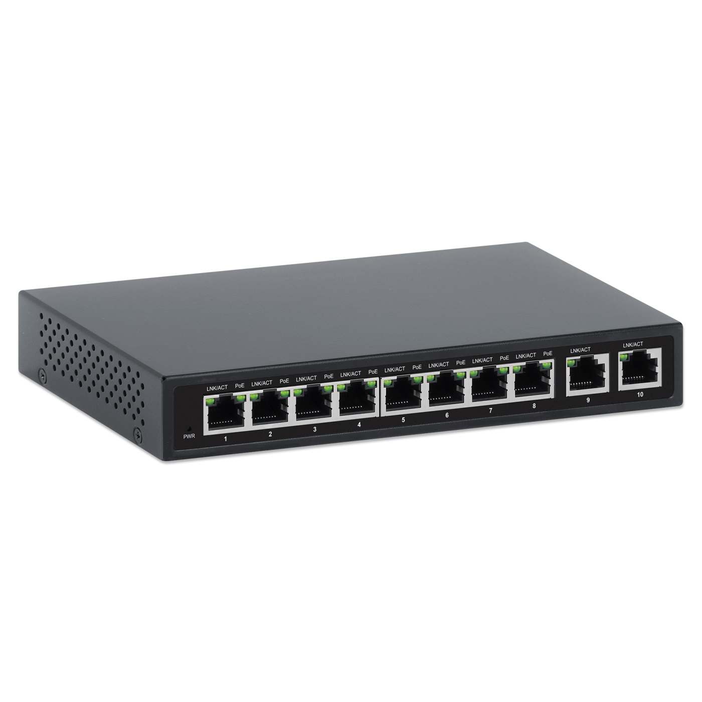 Switch Gigabit con 8 puertos PoE+ y 2 puertos RJ45 de enlace ascendente Image 3