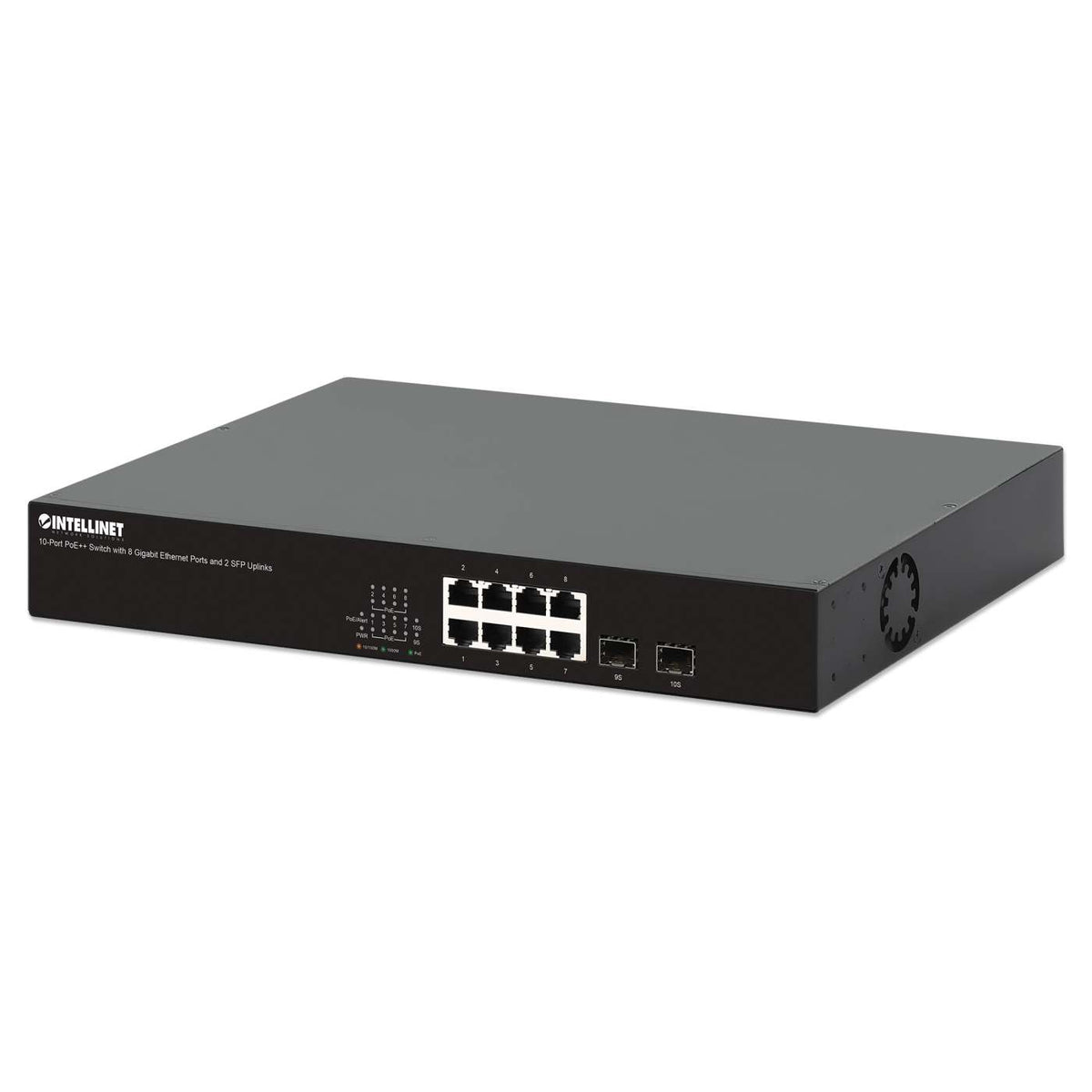 Switch PoE++ con 8 puertos Gigabit Ethernet y 2 enlaces ascendentes SFP Image 1
