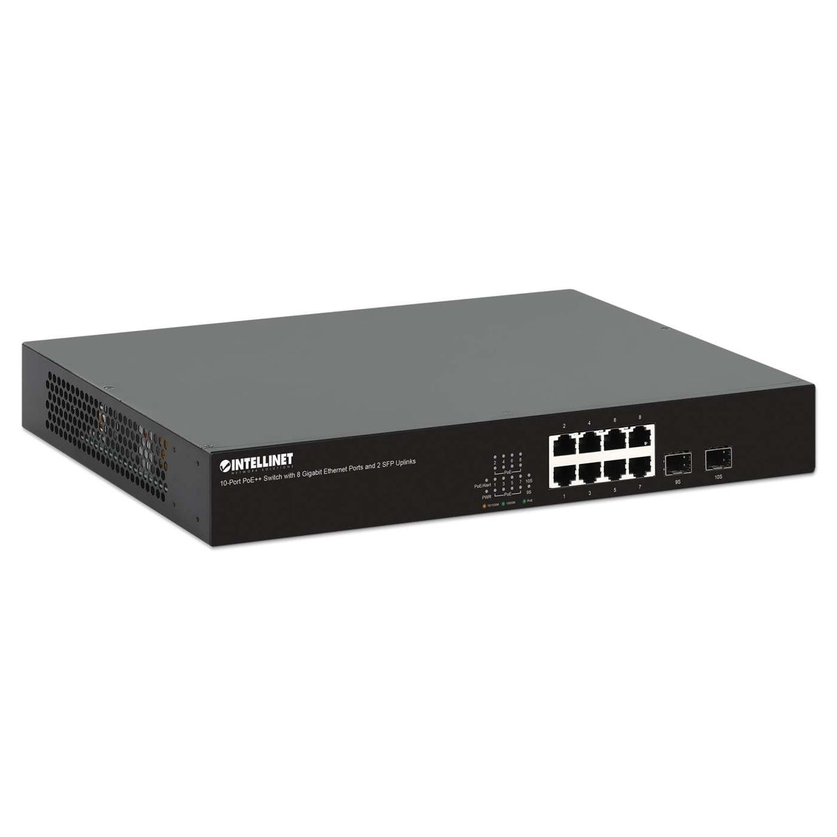 Switch PoE++ con 8 puertos Gigabit Ethernet y 2 enlaces ascendentes SFP Image 2