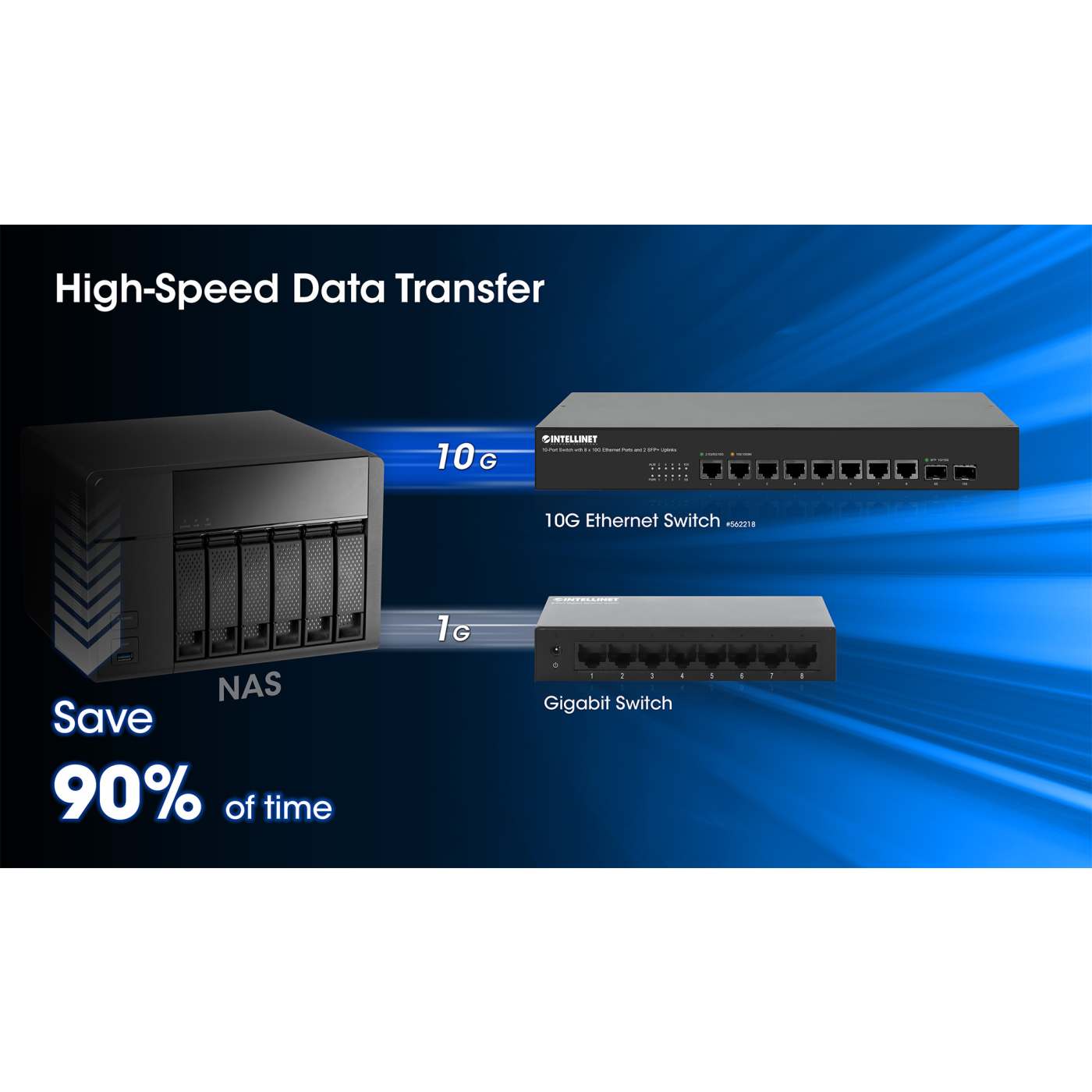 Switch de 10 puertos con 8 puertos 10Gb Ethernet y 2 enlaces ascendentes SFP+ Image 8