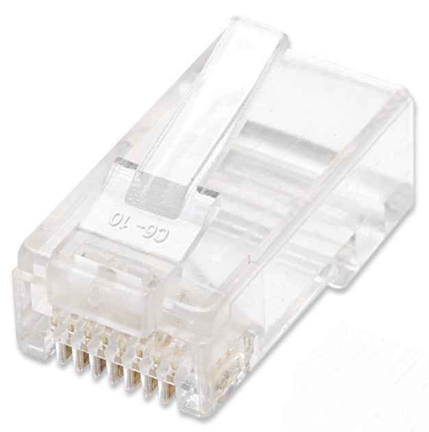 Paquete de 100 conectores modulares Cat5e RJ45 Image 1