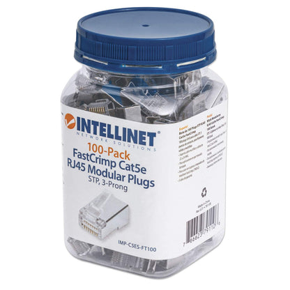 Bote de 100 Plugs STP RJ45 Cat5e FastCrimp Packaging Image 2