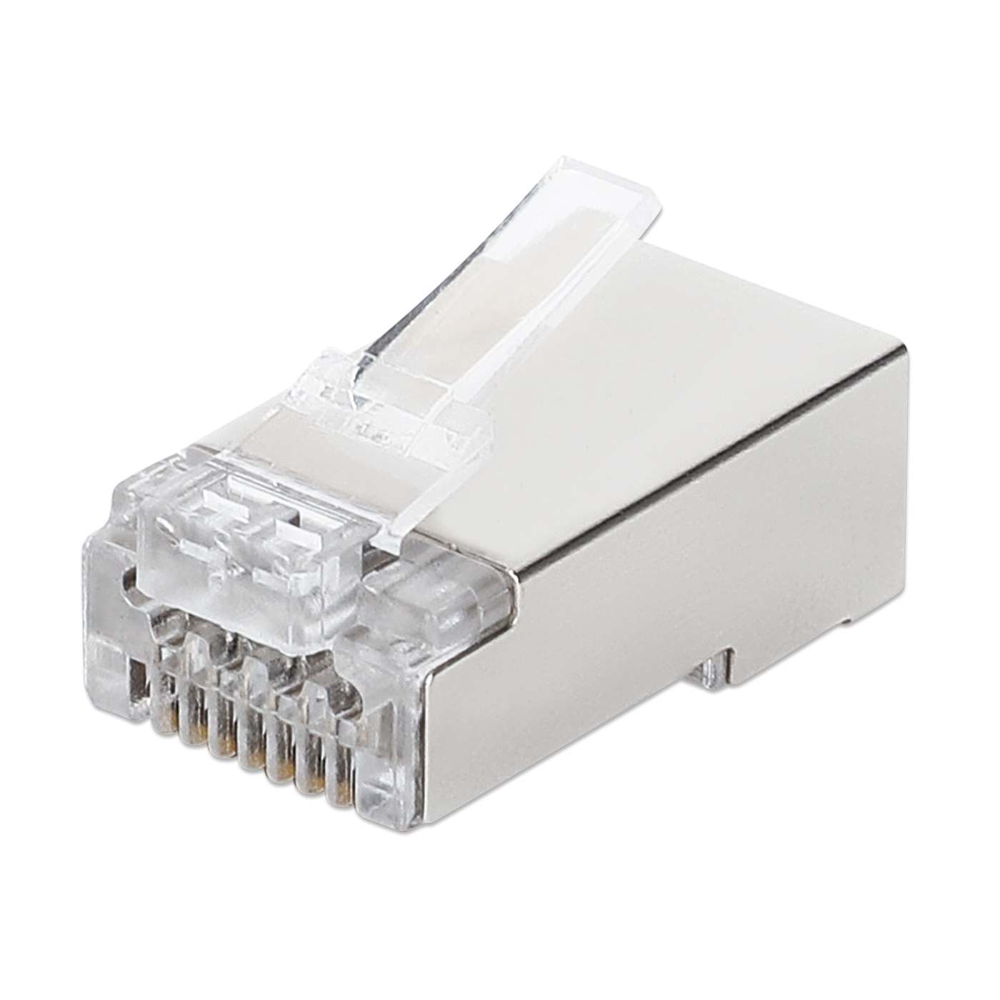 Paquete de 100 conectores Plug RJ45 FastCrimp Cat6a 10G apantallados Image 1