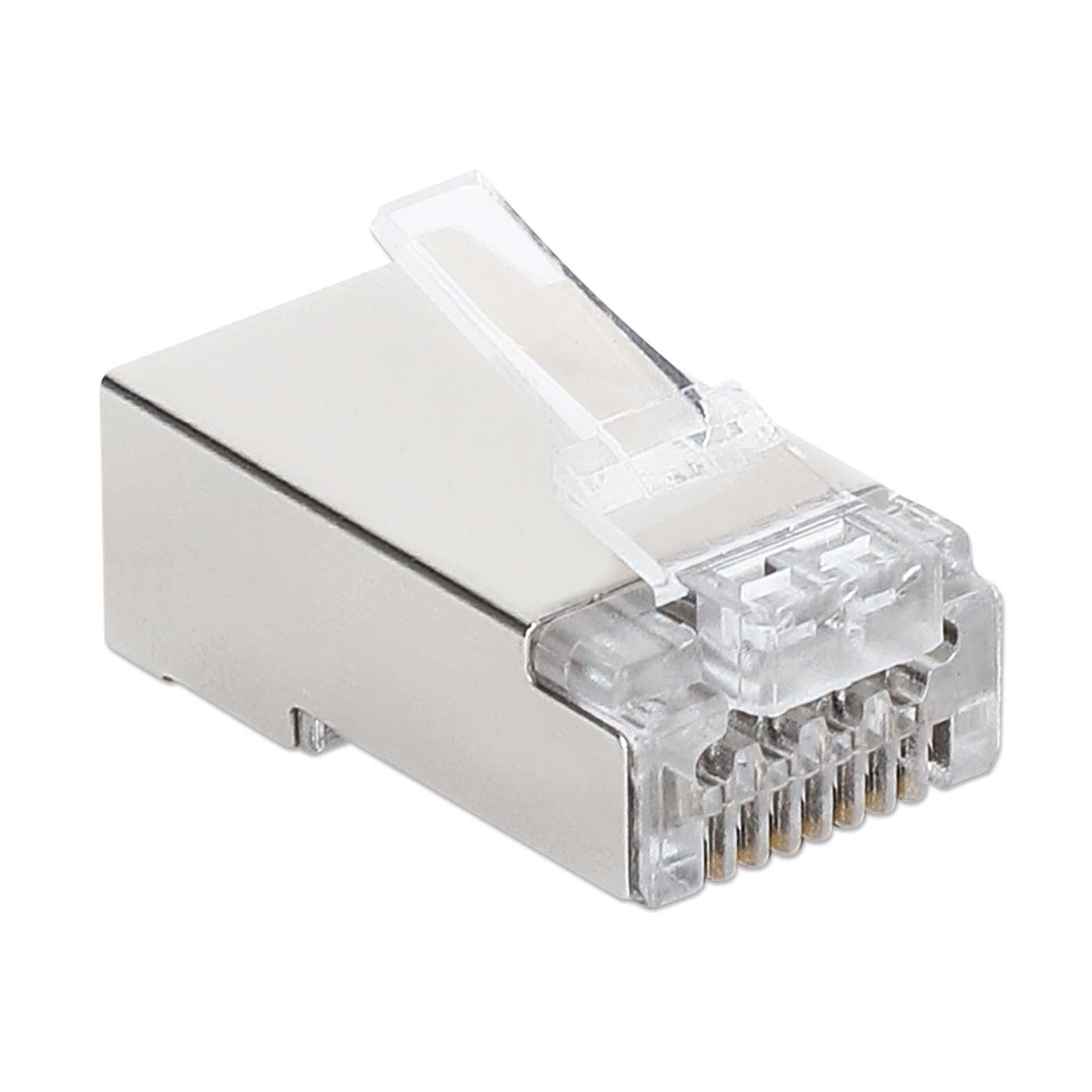 Paquete de 100 conectores Plug RJ45 FastCrimp Cat6a 10G apantallados Image 2