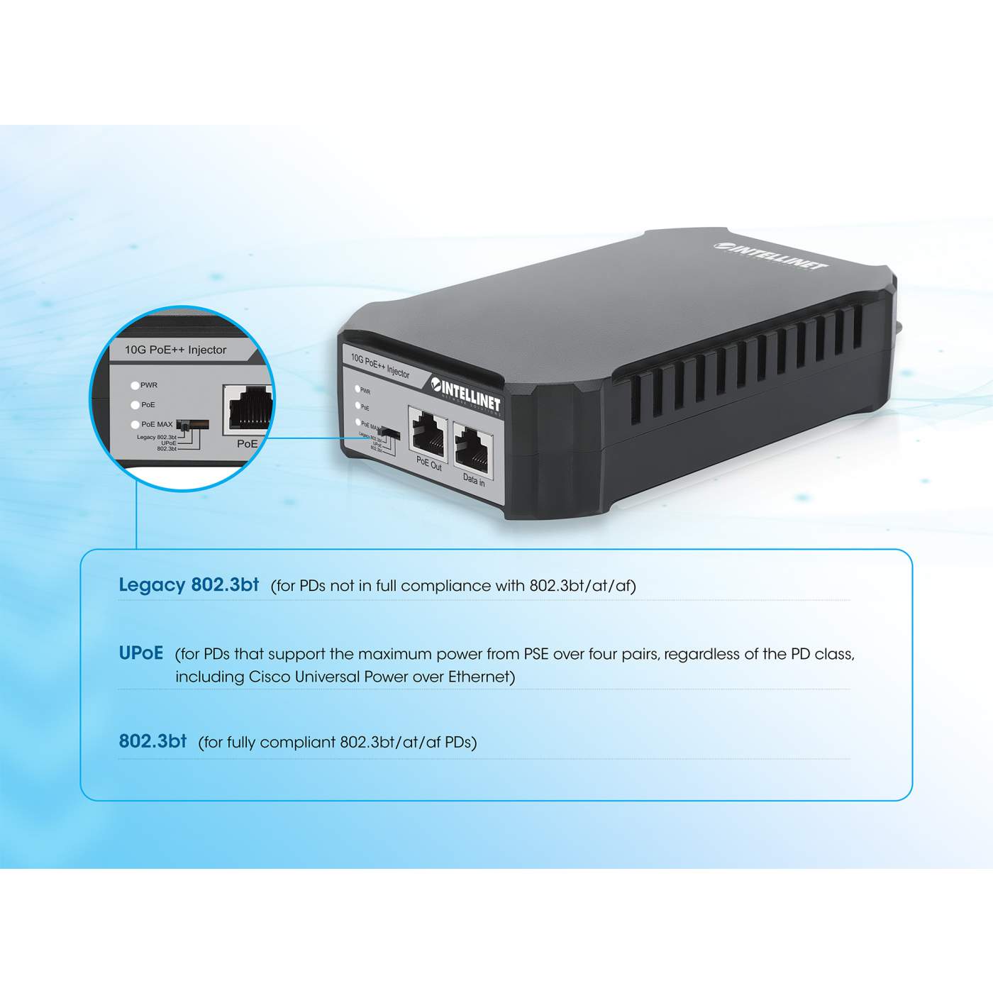 Inyector PoE++ de 10 Gb Image 12