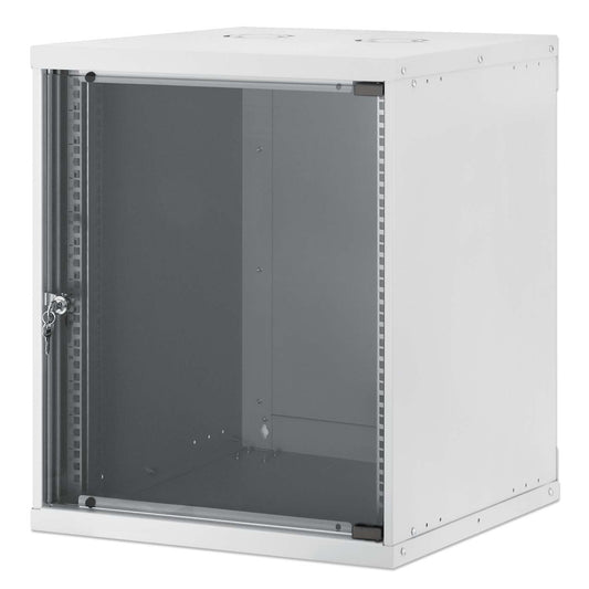 Gabinete de red para montaje en pared de 12U 19", línea básica, 560 mm de profundidad, gris Image 1