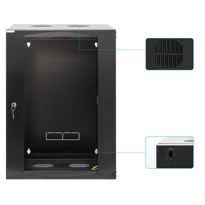 Gabinete mural abatible 19", 15U, FlatPack Image 8