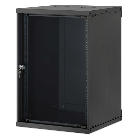 Gabinete de red de pared 15U 19", línea básica, 560 mm de profundidad, negro Image 1