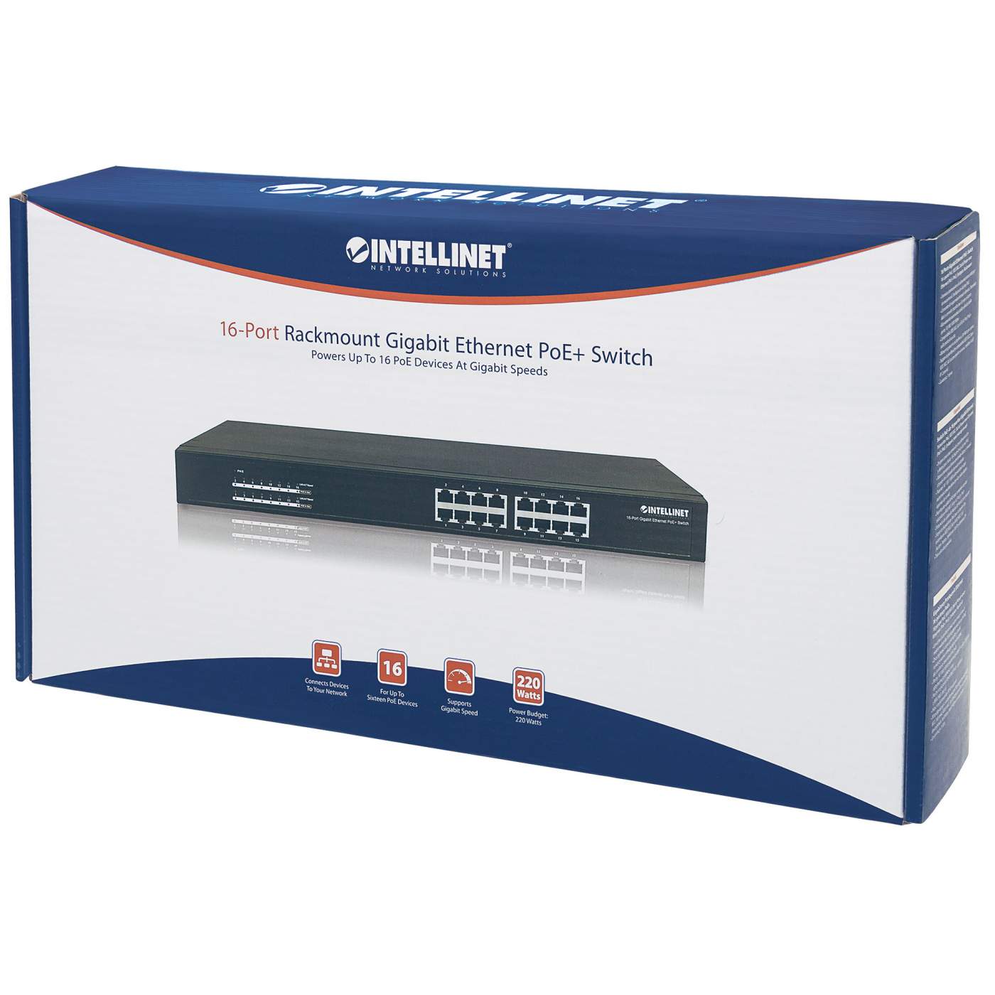 Switch PoE+ de 16 puertos Gigabit Ethernet Packaging Image 2