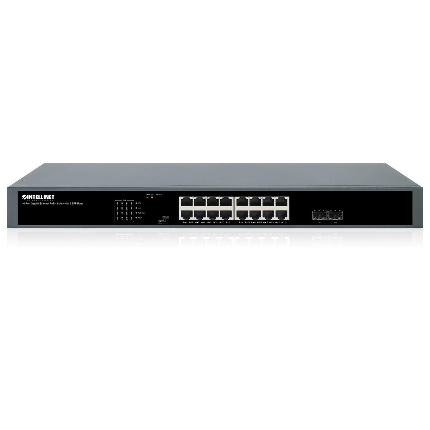 Switch PoE+ con 16 puertos Gigabit Ethernet y 2 puertos SFP Image 6