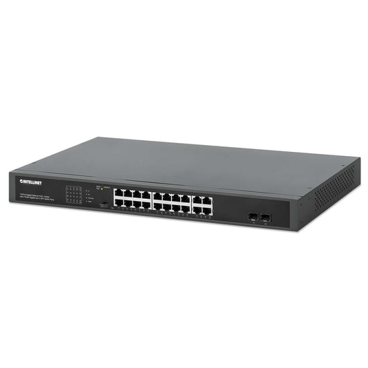 Switch Gigabit con 16 puertos PoE+, 4 puertos de cobre y 2 puertos SFP Image 1