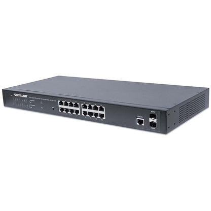 Switch Administrable Gigabit Ethernet de 16 puertos PoE+ con 2 puertos SFP Image 1
