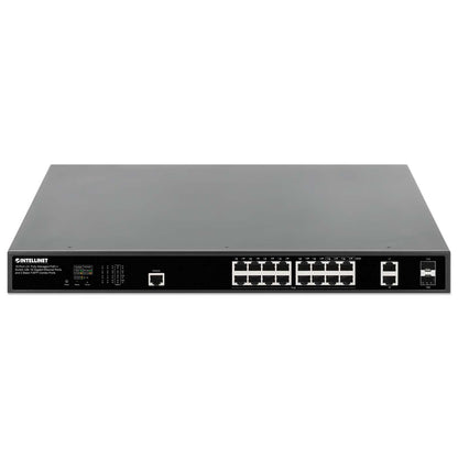 Switch PoE++ de 18 puertos L2+ totalmente gestionado con 16 puertos Gigabit Ethernet y 2 puertos combo Base-T/SFP Image 3