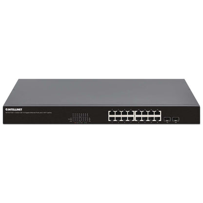 Switch PoE++ de 18 puertos con 16 puertos Gigabit Ethernet y 2 enlaces ascendentes SFP Image 3