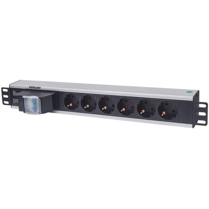 Barra multicontactos de 6 salidas para montaje en 1.5 U de rack de 19" - Enchufes Tipo Alemán  Image 1