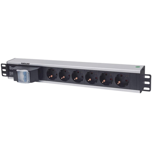Barra multicontactos de 6 salidas para montaje en 1.5 U de rack de 19" - Enchufes Tipo Alemán  Image 1