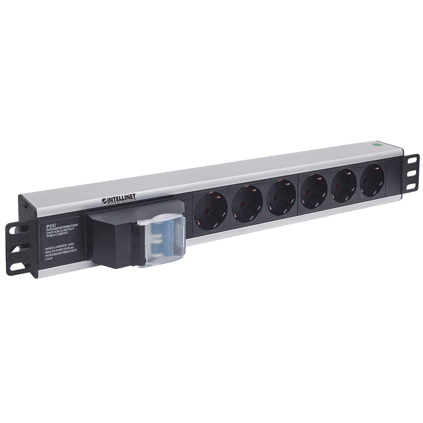 Barra multicontactos de 6 salidas para montaje en 1.5 U de rack de 19" - Enchufes Tipo Alemán  Image 3