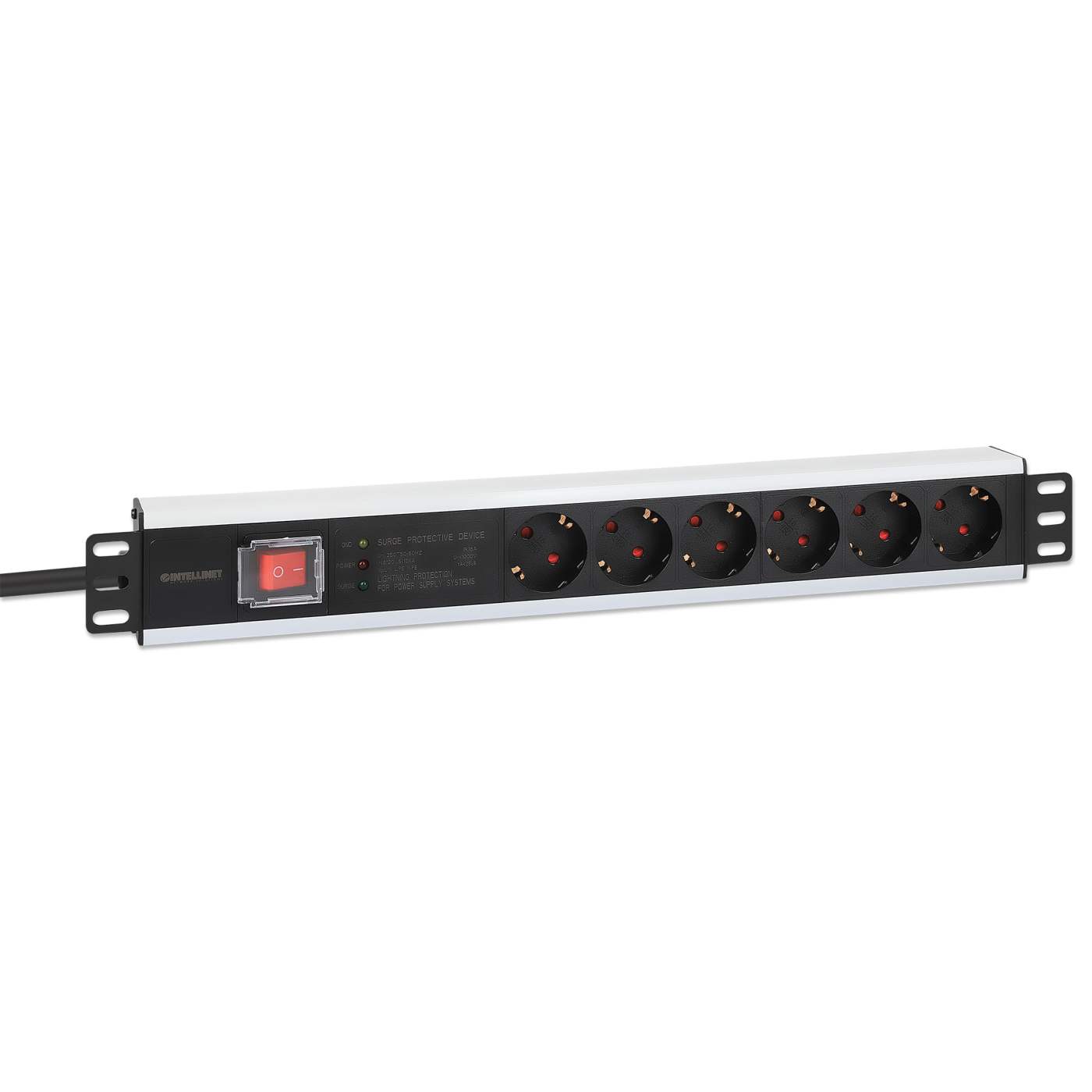 Barra multicontactos de 6 salidas para montaje en 1.5 U de rack de 19" - Enchufes Tipo Alemán  Image 3