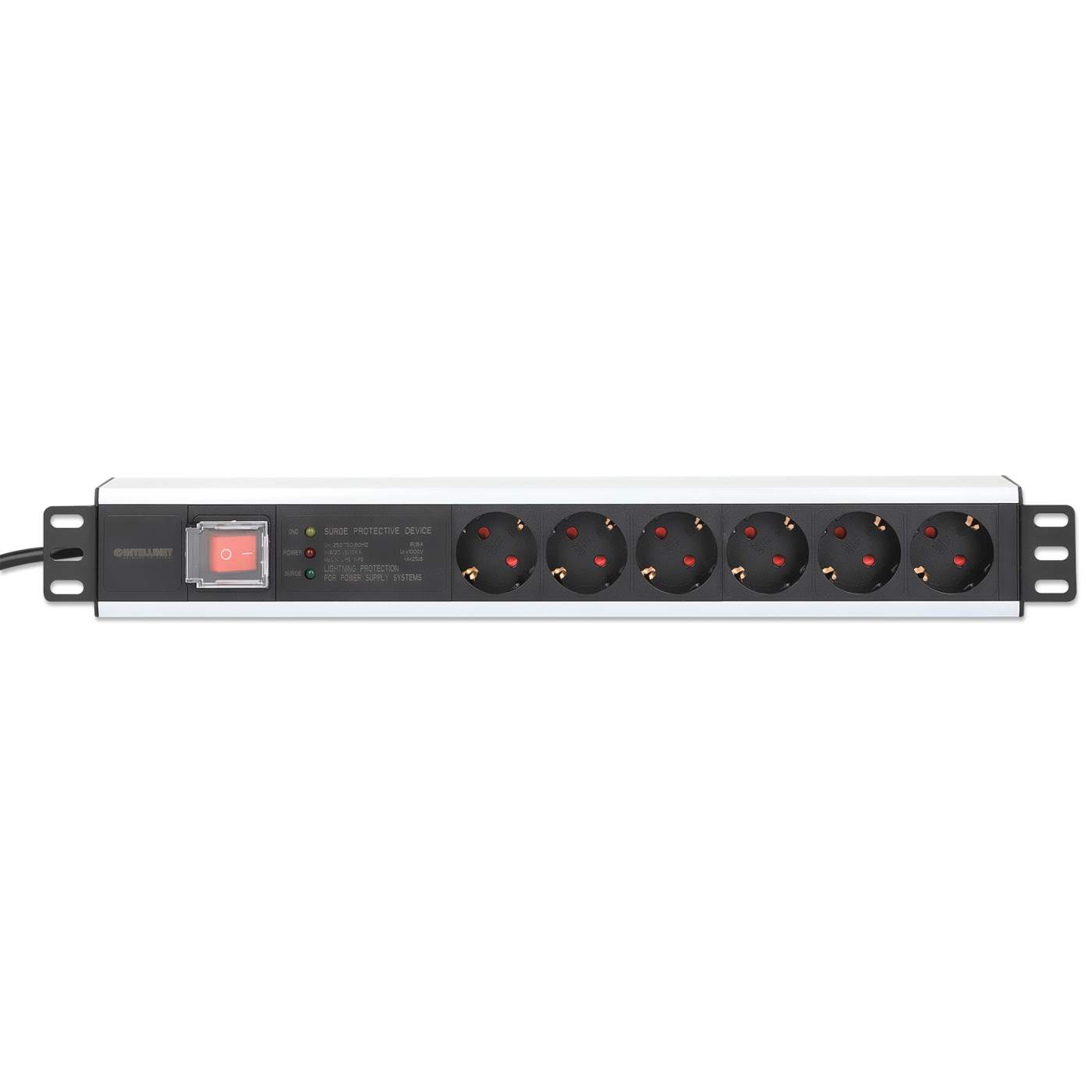 Barra multicontactos de 6 salidas para montaje en 1.5 U de rack de 19" - Enchufes Tipo Alemán  Image 4
