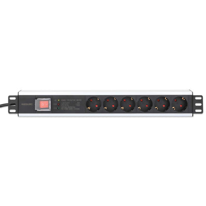 Barra multicontactos de 6 salidas para montaje en 1.5 U de rack de 19" - Enchufes Tipo Alemán  Image 4