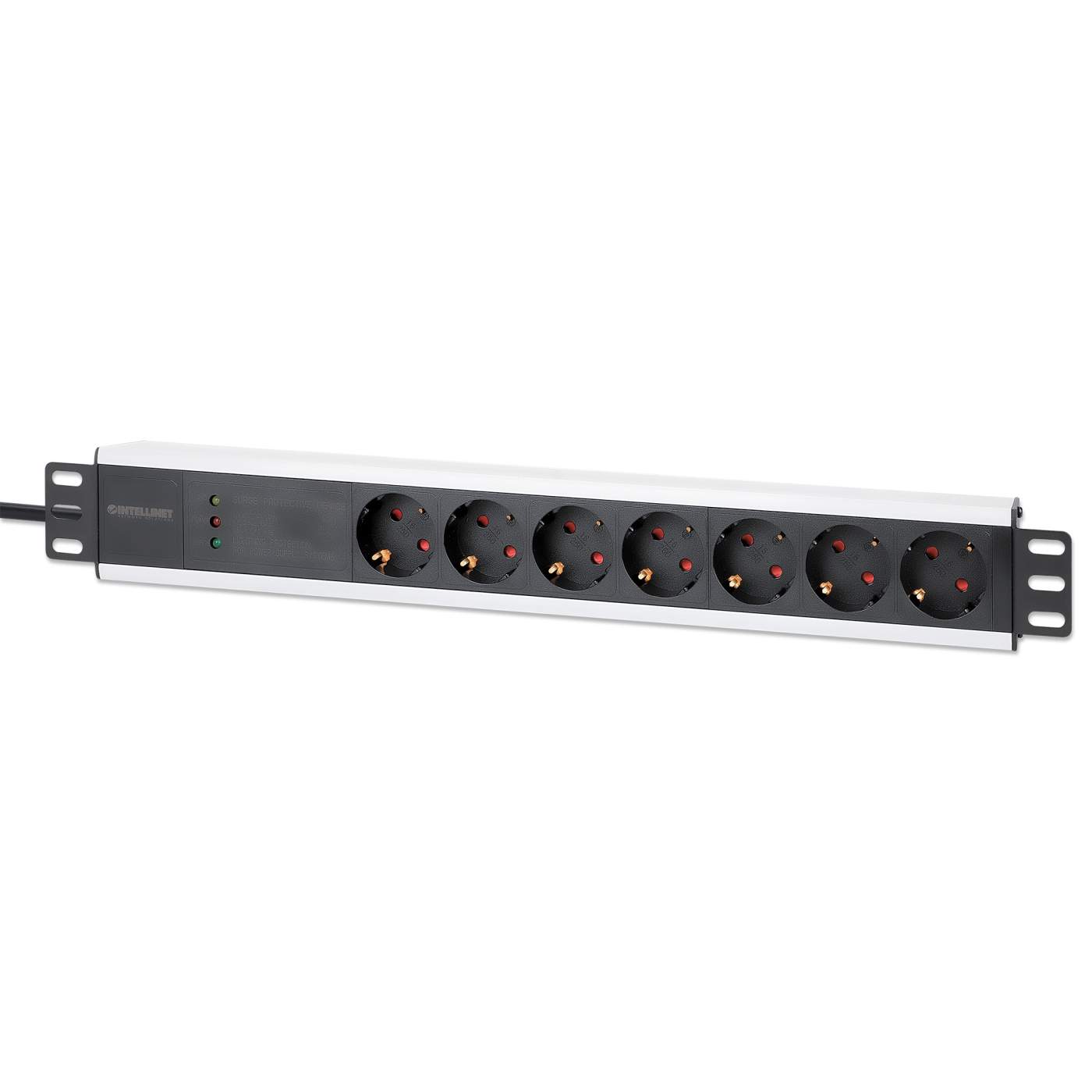 Barra multicontactos de 7 salidas para montaje en 1.5 U de rack de 19" - Enchufes Tipo Alemán Image 1