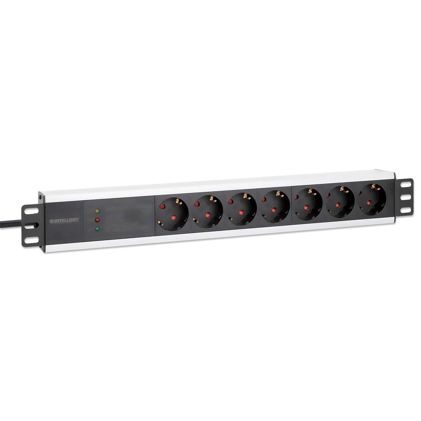 Barra multicontactos de 7 salidas para montaje en 1.5 U de rack de 19" - Enchufes Tipo Alemán Image 3