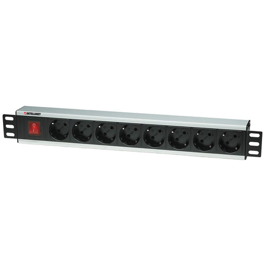 Barra multicontactos de 8 salidas para montaje en 1.5 U de rack de 19" - Enchufes Tipo Alemán  Image 1
