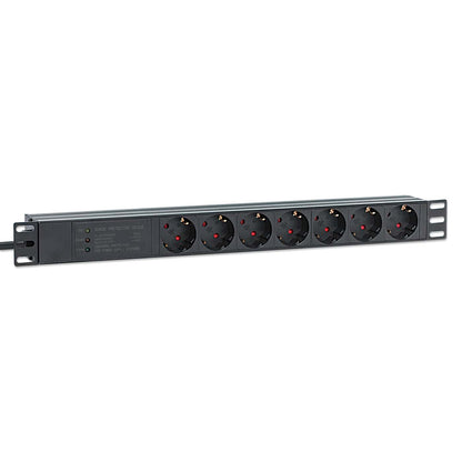 Unidad de distribución de energía (PDU) de 7 salidas para montaje en rack de 19" 1U / Protector de sobretensiones Image 3