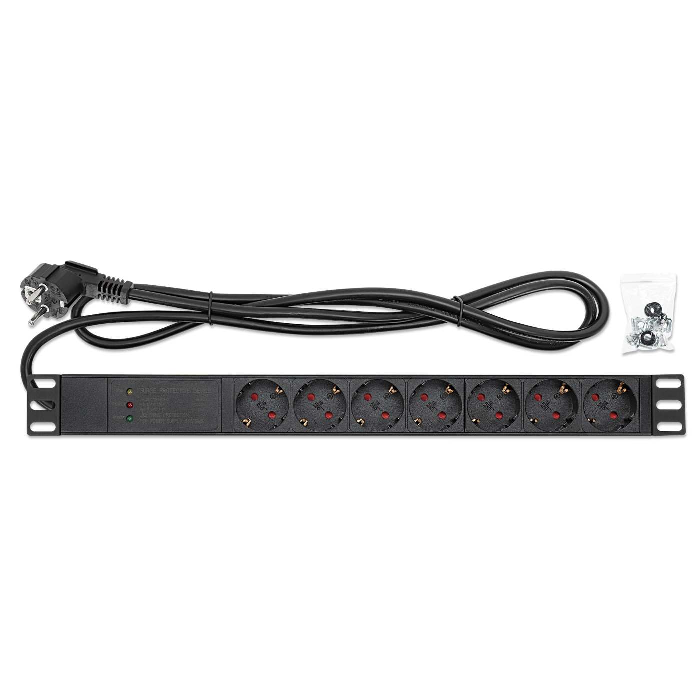 Unidad de distribución de energía (PDU) de 7 salidas para montaje en rack de 19" 1U / Protector de sobretensiones Image 6