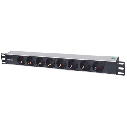 Barra multicontactos de 8 salidas para montaje en 1U de rack de 19" - Enchufes Tipo Aleman Image 1