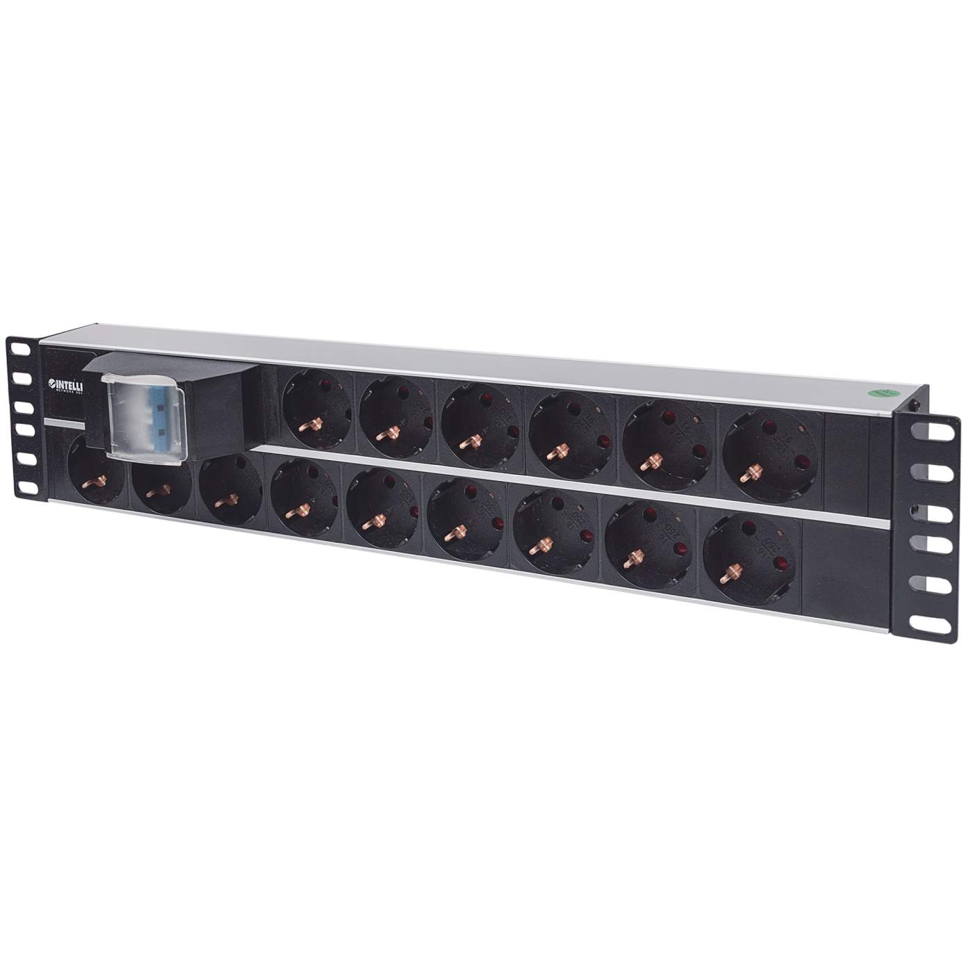 Barra multicontactos de 15 salidas para montaje en 2 U de rack de 19" - Enchufes Tipo Alemán Image 1