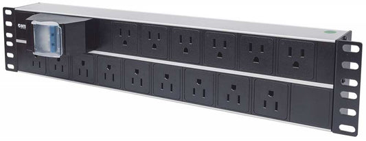 Barra multicontactos de 15 salidas para montaje en 2U de rack de 19" - Enchufes Tipo EU (NEMA 5) Image 1