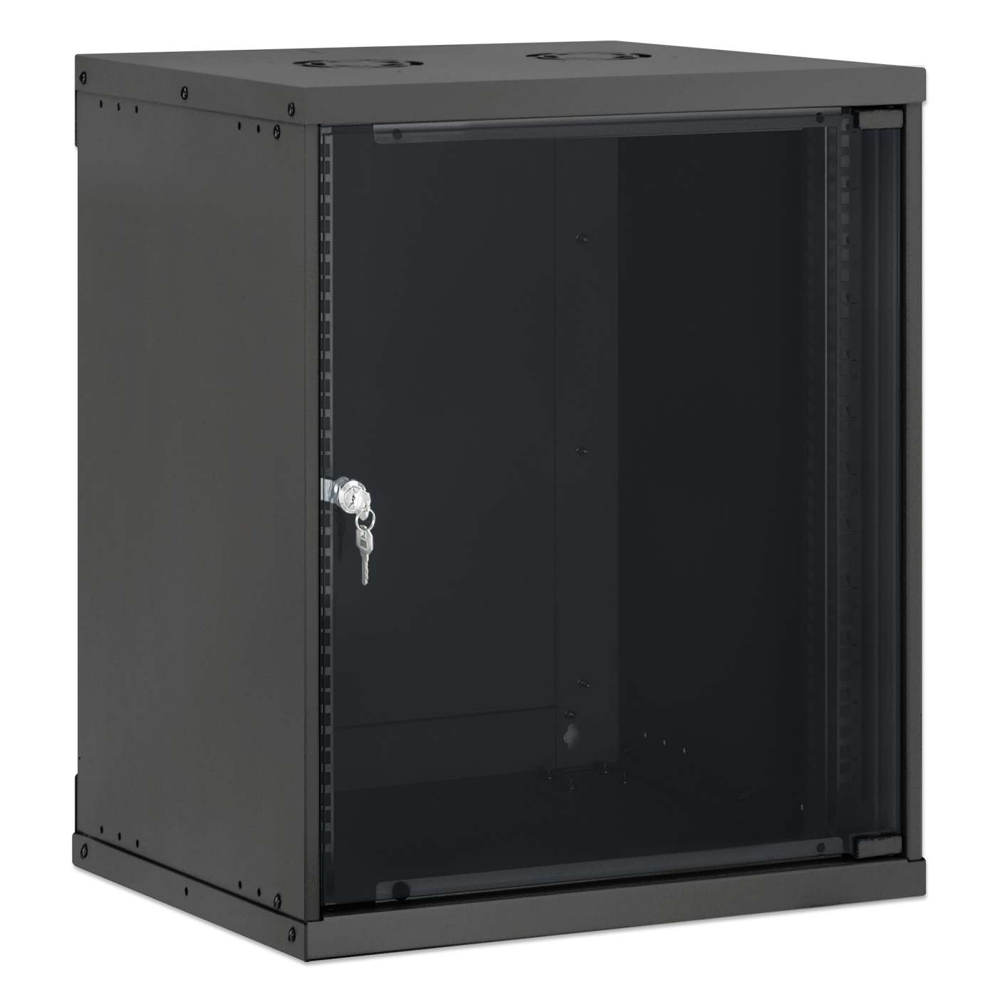 Gabinete de red básico para montaje en pared 19",  12U, 400 mm. Profundidad, negro Image 2