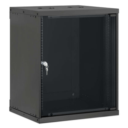 Gabinete de red básico para montaje en pared 19",  12U, 400 mm. Profundidad, negro Image 2