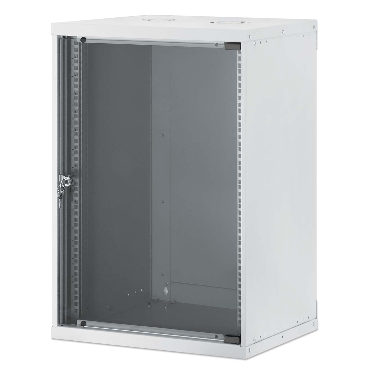 Gabinete de red básico para montaje en pared 19", 15U, 400 mm. Profundidad, Gris Image 1