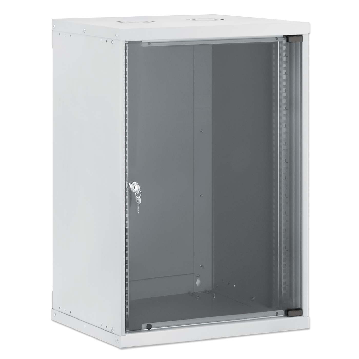Gabinete de red básico para montaje en pared 19", 15U, 400 mm. Profundidad, Gris Image 2