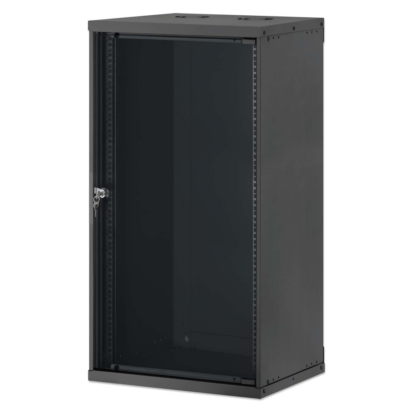 Gabinete de red básico para montaje en pared 19",  20U, 400 mm. Profundidad, Negro Image 1