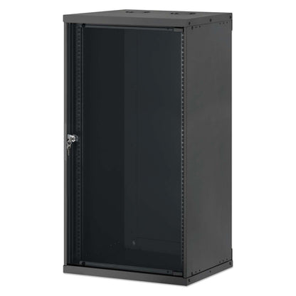 Gabinete de red básico para montaje en pared 19",  20U, 400 mm. Profundidad, Negro Image 1