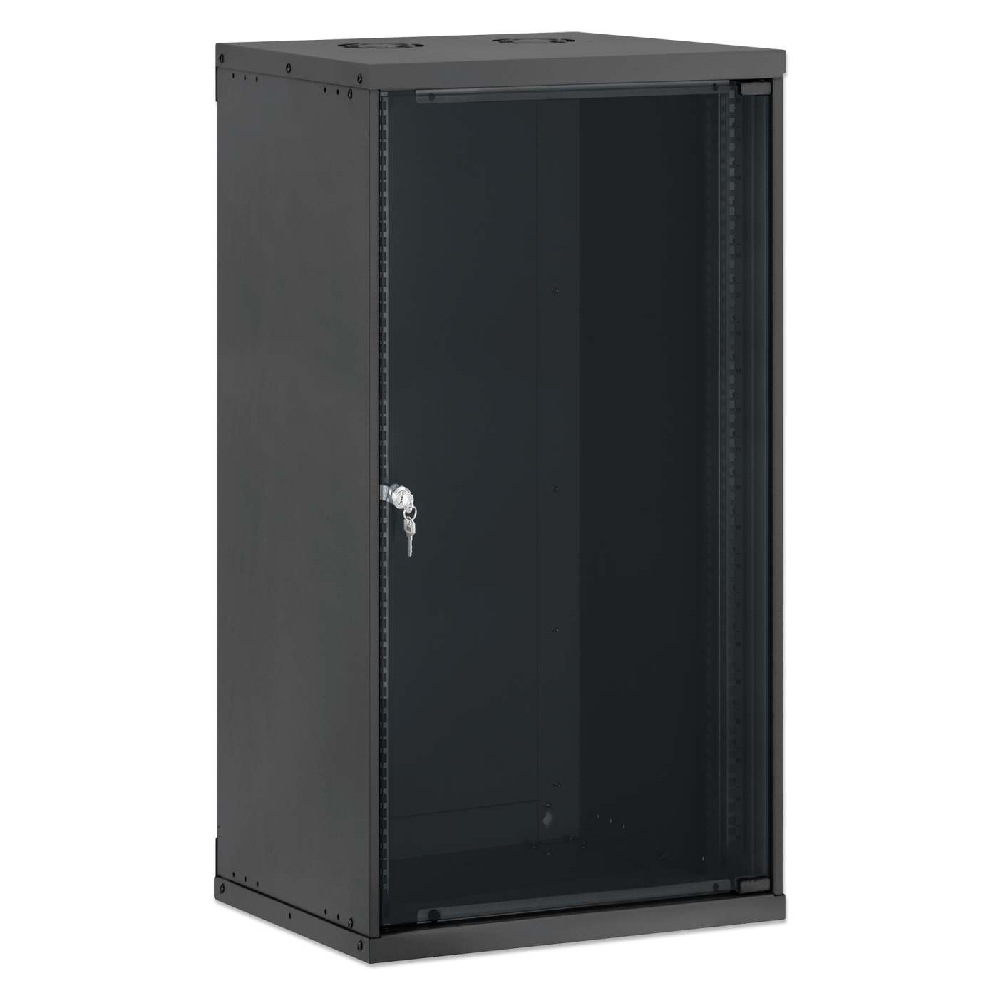 Gabinete de red básico para montaje en pared 19",  20U, 400 mm. Profundidad, Negro Image 2